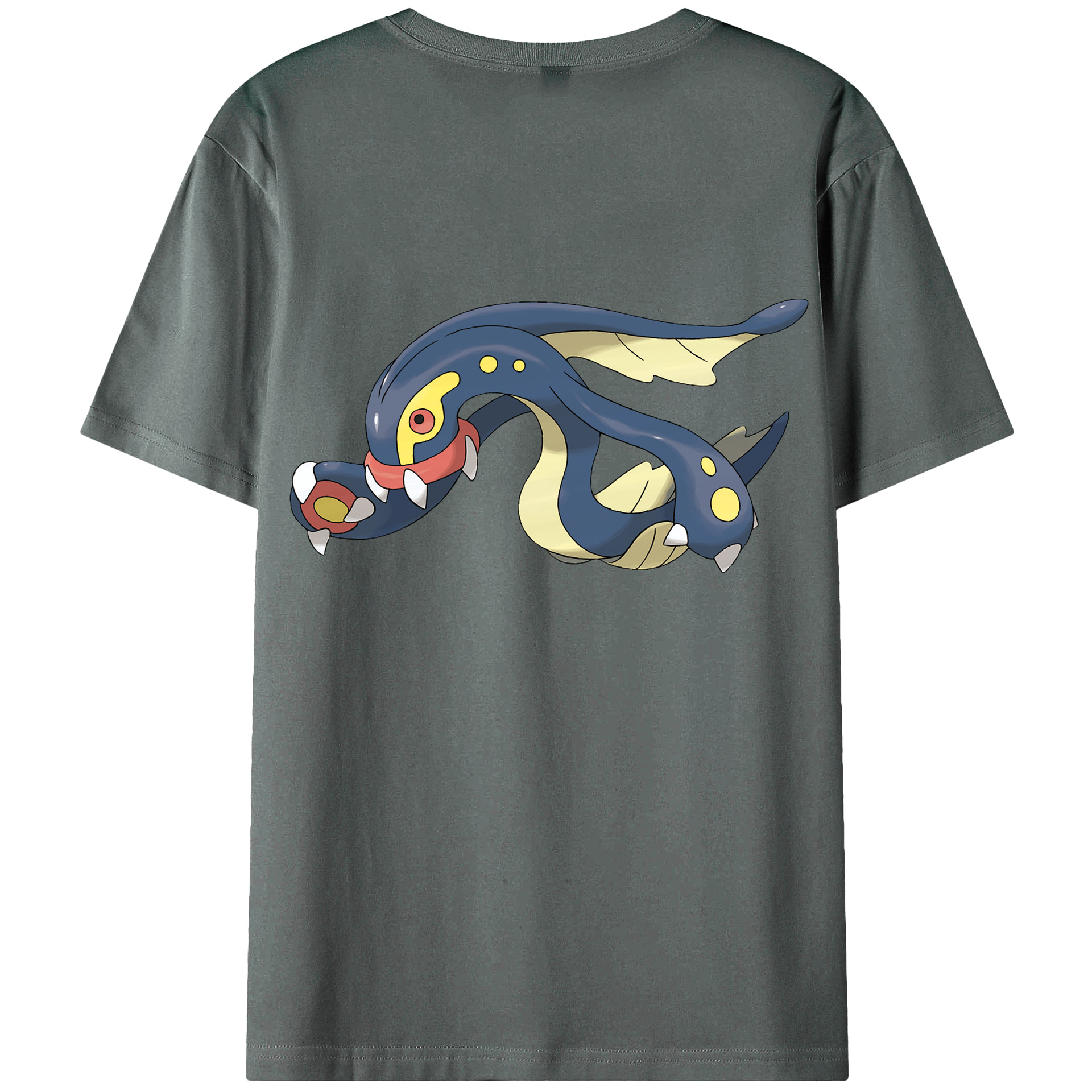 （画像用） ポケットモンスター Pokémon 綿100％ メンズ半袖Tシャツ（バックプリント） 通気性